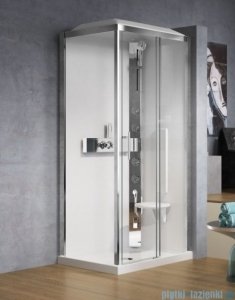 Novellini Glax 3 standard kabina prysznicowa 120x90 prawa srebrny GL32P299DT-1B