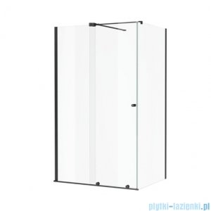 Excellent Ortigo kabina prostokątna 120x80 cm przejrzysta czarny mat KAEX.5016.K.1200.0800.BL