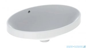 Geberit VariForm Umywalka owalna wpuszczana w blat 55x40cm szkliwiony spód 500.717.01.2