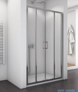 SanSwiss Top-Line TOPS4 Drzwi prysznicowe 4-częściowe 140cm profil połysk TOPS414005007