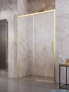 Radaway Idea Gold DWJ drzwi wnękowe 140cm lewe złoty połysk/szkło przejrzyste 387018-09-01L