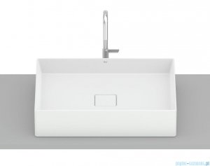 Roca Terra umywalka nablatowa 51x36 cm prostokątna Fineceramic biały mat A32787Z620