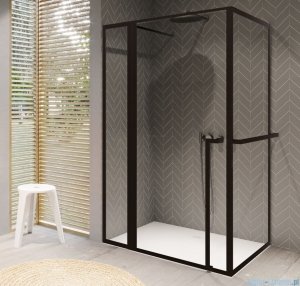 Riho Lucid GD203 kabina prysznicowa z wieszakiem 120x90cm czarna G005020121