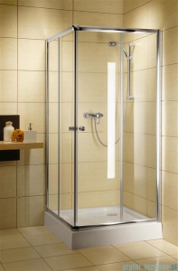 Radaway Classic C Kabina prysznicowa kwadratowa z drzwiami przesuwnymi 90x90 szkło przejrzyste profile białe 30050-04-01