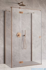 Radaway Essenza Brushed Copper Kdj+S kabina 90x120x90cm lewa szczotkowana miedź 1384050-01-01/1385024-93-01L/1384050-01-01