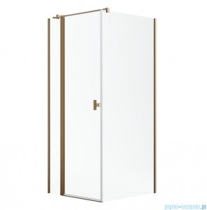 Radaway Nes Kdj II Brushed Copper kabina 80x75cm lewa szczotkowana miedź 10032080-93-01L/10039075-01-01