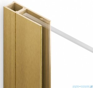 New Trendy Nesta Gold brushed profil poszerzający po stronie ścianki 15 mm złoty szczotkowany PP-0048