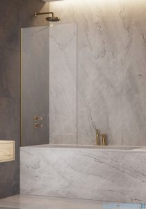 Radaway Modo New Gold Pnj parawan nawannowy 80cm L/P złoty połysk/szkło przejrzyste 10006080-09-01
