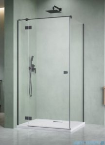 Radaway Essenza Kdj Brushed GunMetal kabina 90x100cm lewa szczotkowany grafit 1385044-92-01L/1384052-01-01