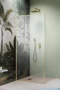Radaway Modo F SL Brushed Gold II kabina Walk-in 120x201,6cm lewa Szczotkowane Złoto szkło przejrzyste 10419124-99-01L