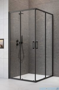 Radaway Premium Pro Black Kdd  kabina 90x80cm czarny mat/szkło przejrzyste 1017090-54-01L/1017080-54-01R