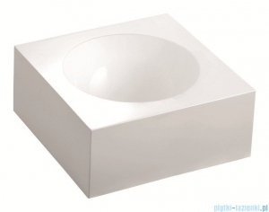 Marmorin umywalka nablatowa Rea 40cm bez otworu biała 201040020010