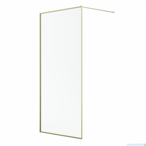 Radaway Modo F II Brushed Gold kabina Walk-in 130x201cm Szczotkowane Złoto  szkło przejrzyste 10409134-99-01
