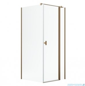 Radaway Nes Kdj II Brushed Copper kabina 90x90cm prawa szczotkowana miedź 10032090-93-01R/10039090-01-01