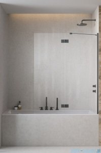 Radaway Essenza Brushed GunMetal PND II parawan nawannowy 110cm prawy szczotkowany grafit/przejrzyste 110002110-92-01R