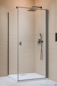 Radaway Nes Kdj I Brushed GunMetal kabina 100x100cm prawa szczotkowany grafit 10022100-92-01R/10039100-01-01