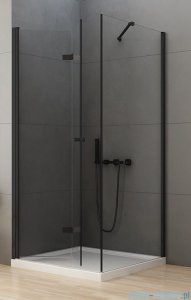 New Trendy New Soleo Black 100x80x195 cm kabina lewa przejrzyste D-0236A/D-0114B