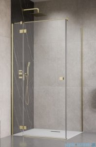 Radaway Essenza 8 Brushed Gold Kdj kabina 90x75cm lewa szczotkowane złoto 10480612-01-01L/10470237-99-01L/10113075-01-01