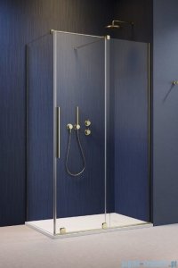 Radaway Furo Kdj Brushed Gold kabina 160x75cm prawa szczotkowane złoto 10104822-99-01R/10110780-01-01/10113075-01-01