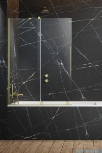 Radaway Furo Brushed Gold PND II parawan nawannowy 100cm lewy szczotkowane złoto 10109538-99-01L/10112494-01-01