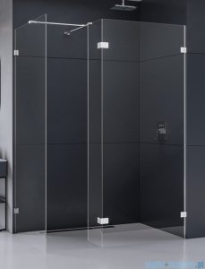 New Trendy Eventa kabina walk-in 120x100x200 cm z dodatkową ścianką przejrzyste EXK-4669/EXK-4645