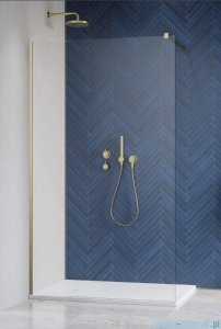 Radaway Modo X Brushed Gold II kabina Walk-in 90x200 złoty szczotkowany/przejrzyste 10mm 389294-99-01