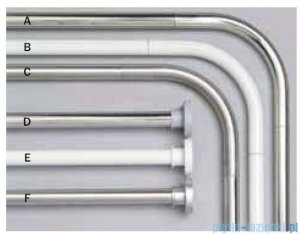 Sealskin Drążek prysznicowy Rod 3 Silver 155-255 cm aluminium biały 275550410