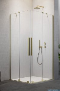 Radaway Furo Brushed Gold KDD kabina 120x110cm szczotkowane złoto 10105120-99-01L/10105110-99-01R