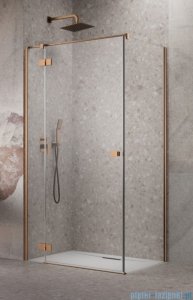 Radaway Essenza Kdj Brushed Copper kabina 80x80cm lewa szczotkowana miedź 1385043-93-01L/1384051-01-01