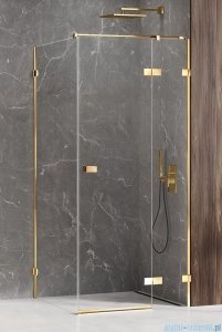 New Trendy Avexa Gold Shine kabina prostokątna 110x70x200 cm przejrzyste prawa EXK-1854