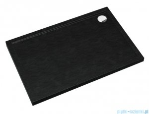 Schedpol Schedline Sharper Black Stone brodzik prostokątny 90x100x4,5cm 3S.S1P-90100/C/ST