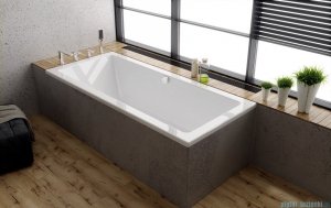 Riho Lusso wanna prostokątna 180x90cm nogi+syfon Viega B026001005/207095/495121