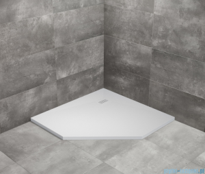 Radaway Kyntos PT  brodzik pięciokątny 100x100x3cm biały HKPT100100-04