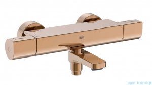 Roca T-1000 bateria wannowa termostatyczna Rose Gold EVERLUX-PVD A5A1E2ERG0