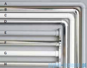 Sealskin Drążek prysznicowy Seallux 80-130cm aluminium biały 276663210