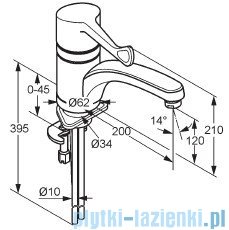 Kludi Medi Care Bateria zlewozmywakowa uchwyt chrom 349080534
