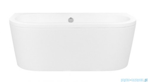 Besco Volya / Vista wanna 170x75cm wolnostojąca przyścienna z syfonem #WKV-170-WS