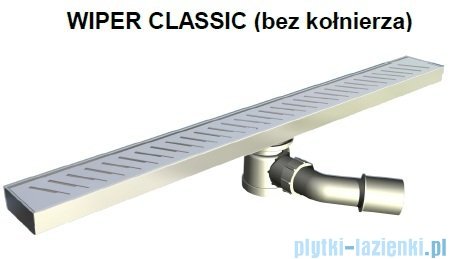 Wiper Odpływ liniowy Classic Pure 110cm bez kołnierza szlif PU1100SCS100