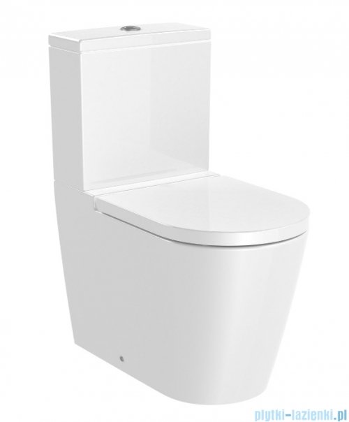 Roca Inspira Round Rimless miska do kompaktu biały A342526000