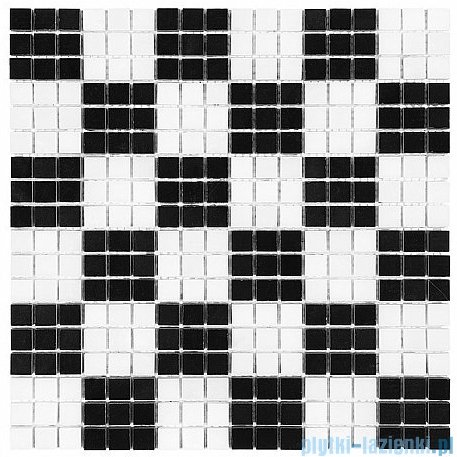 Dunin Black &amp; White mozaika kamienna 30x30 pure B&amp;W chess 15