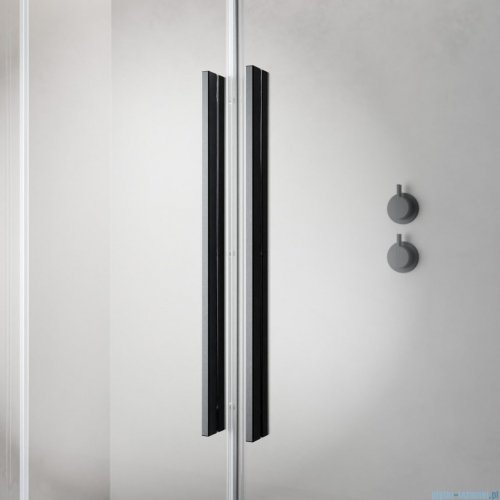 Radaway Furo Brushed GunMetal DWJ drzwi prysznicowe 140cm prawe szczotkowany grafit 10107722-92-01R/10110680-01-01