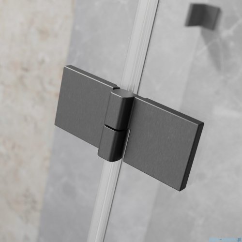 Radaway Essenza Pro  Brushed GunMetal Kdj kabina 90x75cm prawa szczotkowany grafit 10097090-92-01R/10098075-01-01