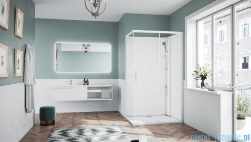 Novellini Glax 1 2.0 kabina standard 120x80 prawa biała G212P129DM-1UU