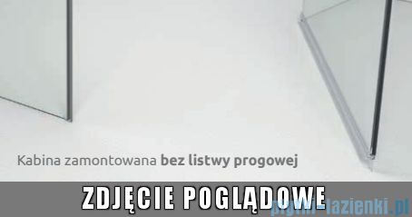 Radaway Torrenta Kdj Kabina prysznicowa 100x100 lewa szkło przejrzyste + brodzik Delos C + syfon 32444-01-01NL