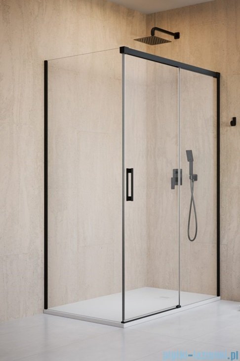 Radaway Idea Black 8 Kdj kabina 150x90cm prawa czarny mat/szkło przejrzyste 10340770-54-01R/10350703-01-01/10360090-01-01L