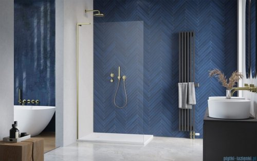 Radaway Modo SL II Brushed Gold kabina Walk-in 95x200 lewa szczotkowane złoto 10319095-99-01L 