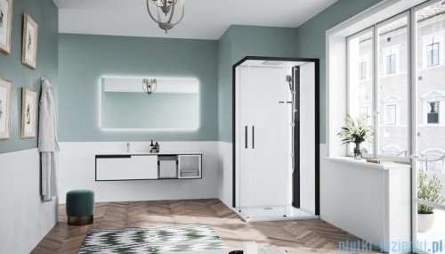 Novellini Glax 1 2.0 kabina standard 100x100 czarna G21A109MFL-1HH