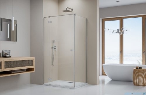 Radaway Essenza 8 Brushed Nickel Kdj kabina 100x120cm lewa szczotkowany nikiel 10480612-01-01L/10470337-91-01L/10113120-01-01