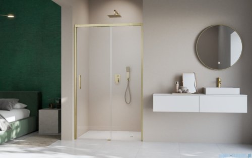 Radaway Idea DWJ Brushed Gold drzwi wnękowe 120cm prawe szczotkowane złoto 387016-99-01R