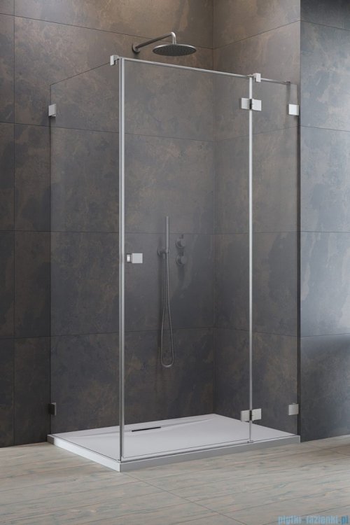 Radaway Essenza Pro Brushed Nickel Kdj kabina 90x75cm prawa szczotkowany nikiel 10097090-91-01R/10098075-01-01